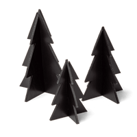 Trio Sapins - Noir Lisse